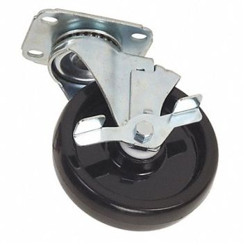 GRAINGER APPROVED NSF-Listed Plate Caster Swivel 275 lb., 5UX84