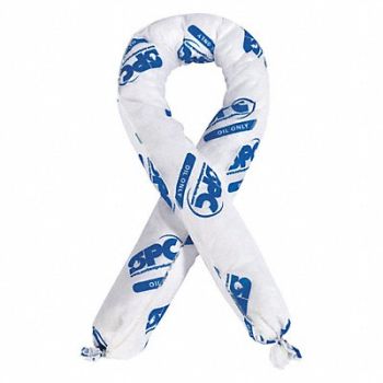 BRADY SPC ABSORBENTS Absorb Sock Oil-Based Liquids 4ft L PK12, 5UZ55