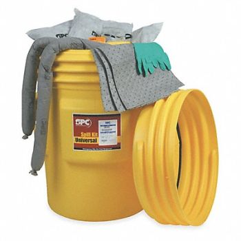 BRADY SPC ABSORBENTS Spill Kit Universal Yellow, 5UZ65