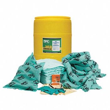 BRADY SPC ABSORBENTS Spill Kit Chem/Hazmat Yellow, 5UZ67