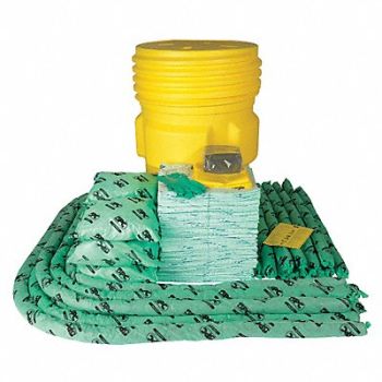 BRADY SPC ABSORBENTS Spill Kit Chem/Hazmat Yellow, 5UZ68