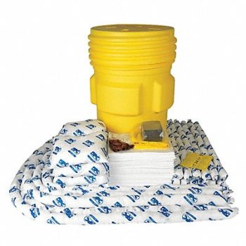 BRADY SPC ABSORBENTS Spill Kit Oil-Based Liquids Yellow, 5UZ71