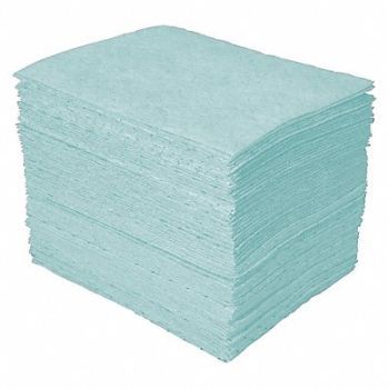 BRADY SPC ABSORBENTS Absorbent Pad Universal Green PK100, 5UZ78