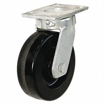 GRAINGER APPROVED Kingpinless Plate Caster Swivel 1200 lb., 5VF74