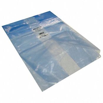 GRAINGER APPROVED Open End Poly Bag VCI Gusseted PK25, 5VFY0