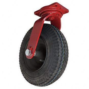 HAMILTON Plate Cstr w/ Pneumatic Whls Swvl 1220lb, 5VG83