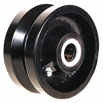GRAINGER APPROVED V-Groove Track Wheel 4 Wheel Dia, 5VJ53