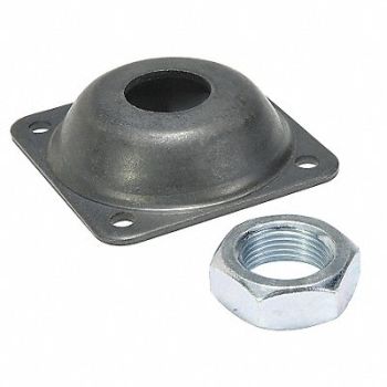 SPEEDAIRE Flange Bracket For 4 In Bore Alum, 5VNY0