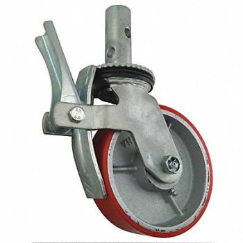 GRAINGER APPROVED Total-Lock Bolt-In Round Stem Caster, 5VP48