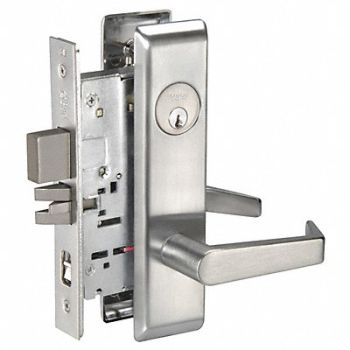 YALE Lever Lockset Mechanical Entrance, 4ECF9