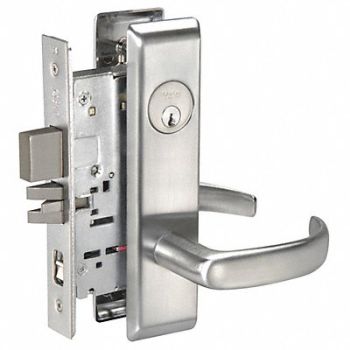 YALE Lever Lockset Mechanical Entrance, 4ECN8