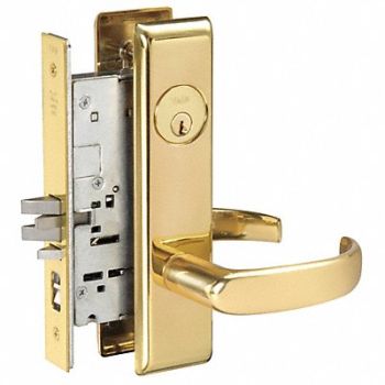 YALE Lever Lockset Mechanical Entrance, 4ECP4