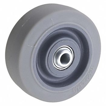 GRAINGER APPROVED Nonmark RBBR Tread Plastic Core Wheel, 5VT72