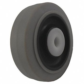 GRAINGER APPROVED Nonmark RBBR Tread Plastic Core Wheel, 5VT75