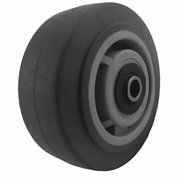 GRAINGER APPROVED Nonmark RBBR Tread Plastic Core Wheel, 5VT80