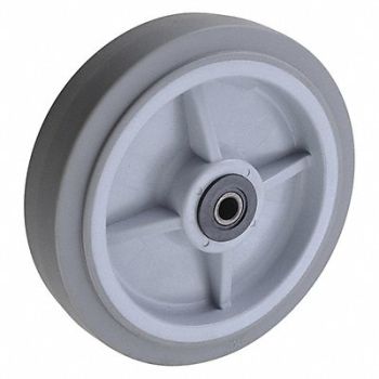 GRAINGER APPROVED Nonmark RBBR Tread Plastic Core Wheel, 5VT82