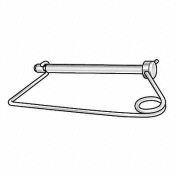 GRAINGER APPROVED Safety Pin 3/4 Dia, 5VU97