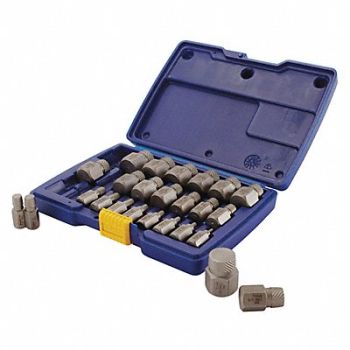 IRWIN HANSON Screw Extractor Set 25pc HCS, 5VUC6