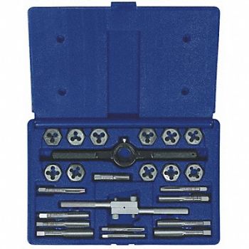 IRWIN HANSON Tap/Die Set 24pc NC NF NPT, 5VUC7