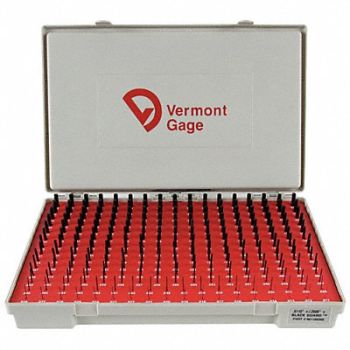 VERMONT GAGE Black Ox-Coated Pin Gauge Set Dim Type, 5VUD1
