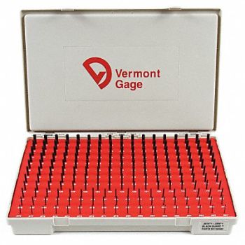 VERMONT GAGE Black Ox-Coated Pin Gauge Set Dim Type, 5VUD2