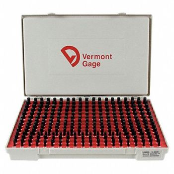 VERMONT GAGE Black Ox-Coated Pin Gauge Set Metric, 5VUF0