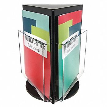 DEFLECTO Rotary Magazine Holder 12-3/4 H, 5VXY0