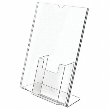 DEFLECTO Sign and Literature Holder 8-1/2x11, 5VXY3