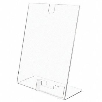 DEFLECTO Sign and Business Card Holder 8-1/2x11, 5VXY4
