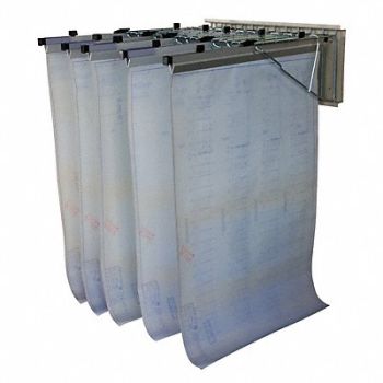 GRAINGER APPROVED Pivot Wall Rack 9 3/4 In H Putty, 5W269