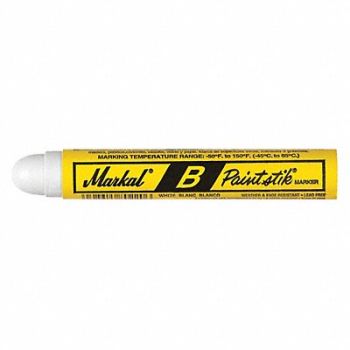 MARKAL H7745 Paint Marker 11/16 in White PK12, 5W535