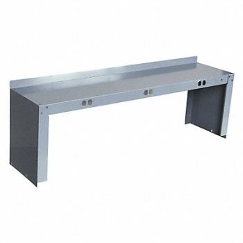 GRAINGER APPROVED Electrical Shelf Riser 60Wx15Dx18H Gray, 5W674