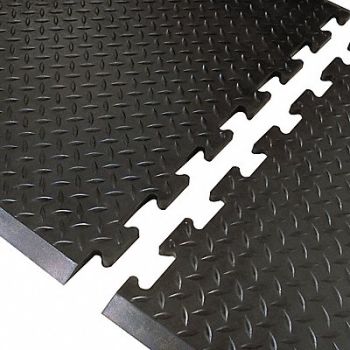 NOTRAX Antifatigue Mat Black 2ft. 4 x 2ft. 7, 5W779