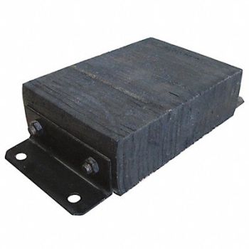 GRAINGER APPROVED Dock Bumper 10x4-1/2x14-3/4 in Rubber, 5W824