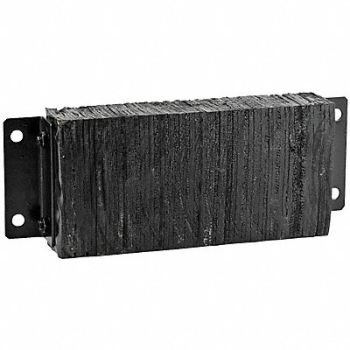 GRAINGER APPROVED Dock Bumper 10x4-1/2x27 in Rubber, 5W825