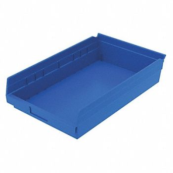 GRAINGER APPROVED Shelf Bin Blue Indstr Grd Poly 4 in, 48WH12