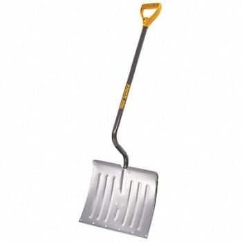 TRUE TEMPER Snow Shovel Aluminum Poly Blade 18 W, 5W938