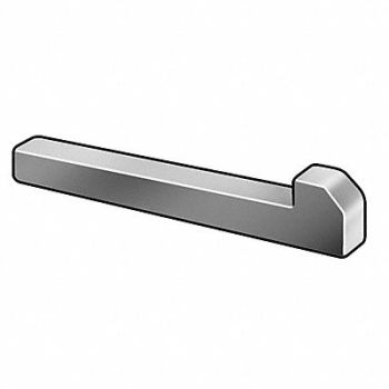 GRAINGER APPROVED Machine Key Tapered Plain 6 L, 5WE23