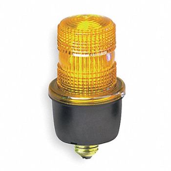 FEDERAL SIGNAL Low Profile Warning Light Strobe Amber, 5WF84