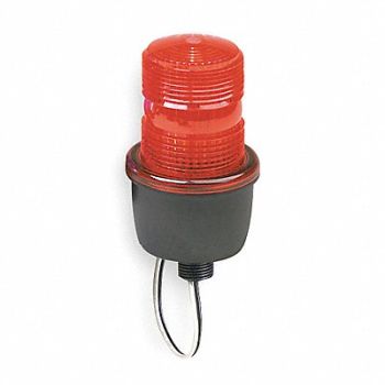 FEDERAL SIGNAL Low Profile Warning Light LED Red, 2KFE8