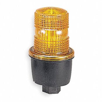 FEDERAL SIGNAL Low Profile Warning Light Strobe Amber, 5WF92