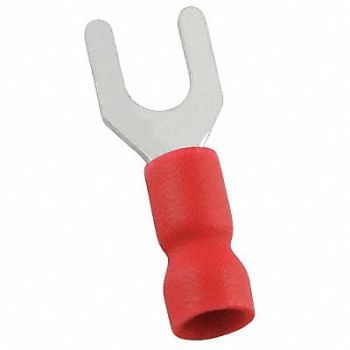 POWER FIRST Fork Terminal Tin Copper Red PK100, 5WHF5