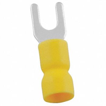 POWER FIRST Fork Terminal Tin Copper Yellow PK50, 5WHF8