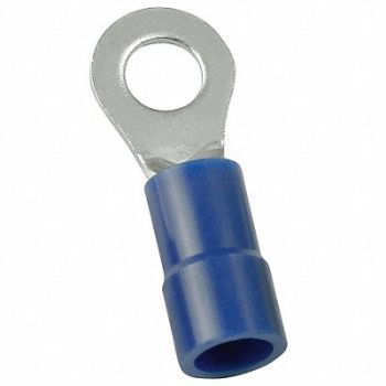 POWER FIRST Ring Terminal Blue 16 AWG 14 AWG PK100, 5WHG4