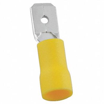 POWER FIRST Male Disc Tin Brass Vinyl PK50, 5WHH2