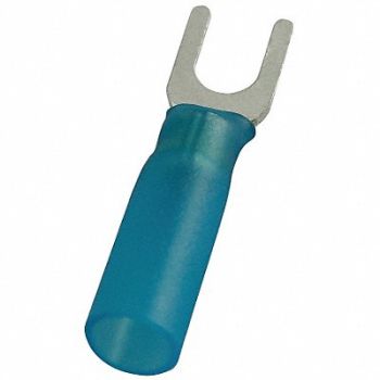 POWER FIRST Fork Terminal Tin Copper Blue PK25, 5WHJ6