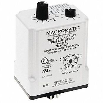 MACROMATIC H7840 Time Delay Relay 24VAC/DC 10A DPDT, 5WMK1