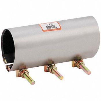 GRAINGER APPROVED Repair Clamp 3 PipeSize Partial Cov 9 L, 5WMR8