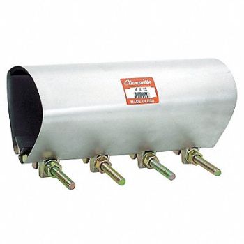 GRAINGER APPROVED Repair Clamp 3 PipeSize Partial Cov 12 L, 5WMR5
