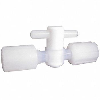 PARKER Stopcock Compression 1/8 PFA, 5WRL7